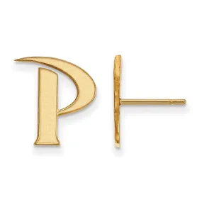 14k Yellow Gold Pepperdine University Small Post Earrings