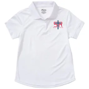 (58632) Girls Fit Moisture Wicking Polo - St Rose