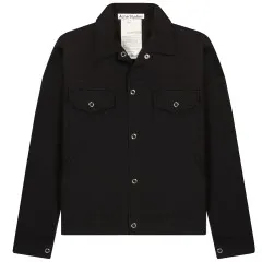 Acne Studios Twill Cotton Overshirt Black