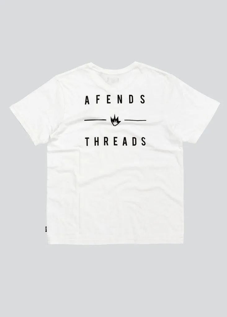 Afends Company Standard Fit Tee White M183010