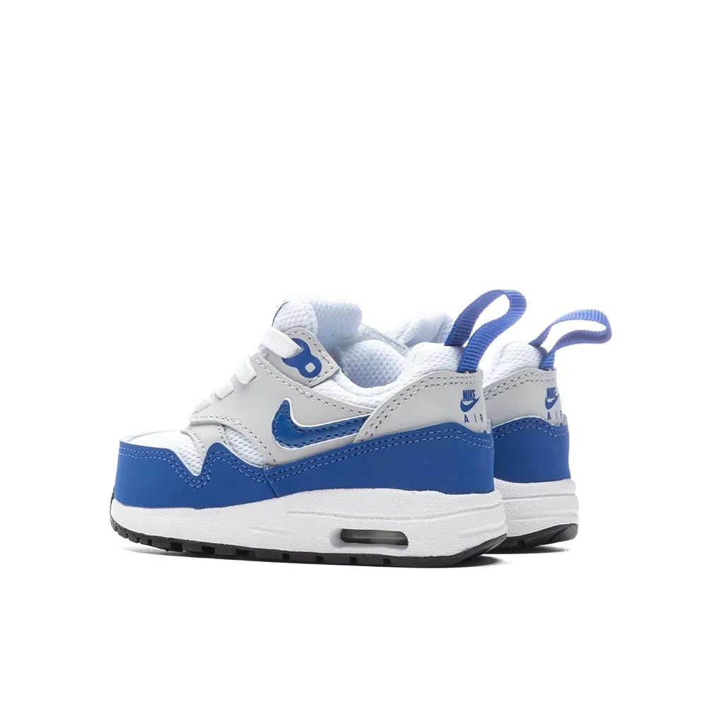 Air Max 1 Easy On (TD) - White/Game Royal/Neutral Grey/Black