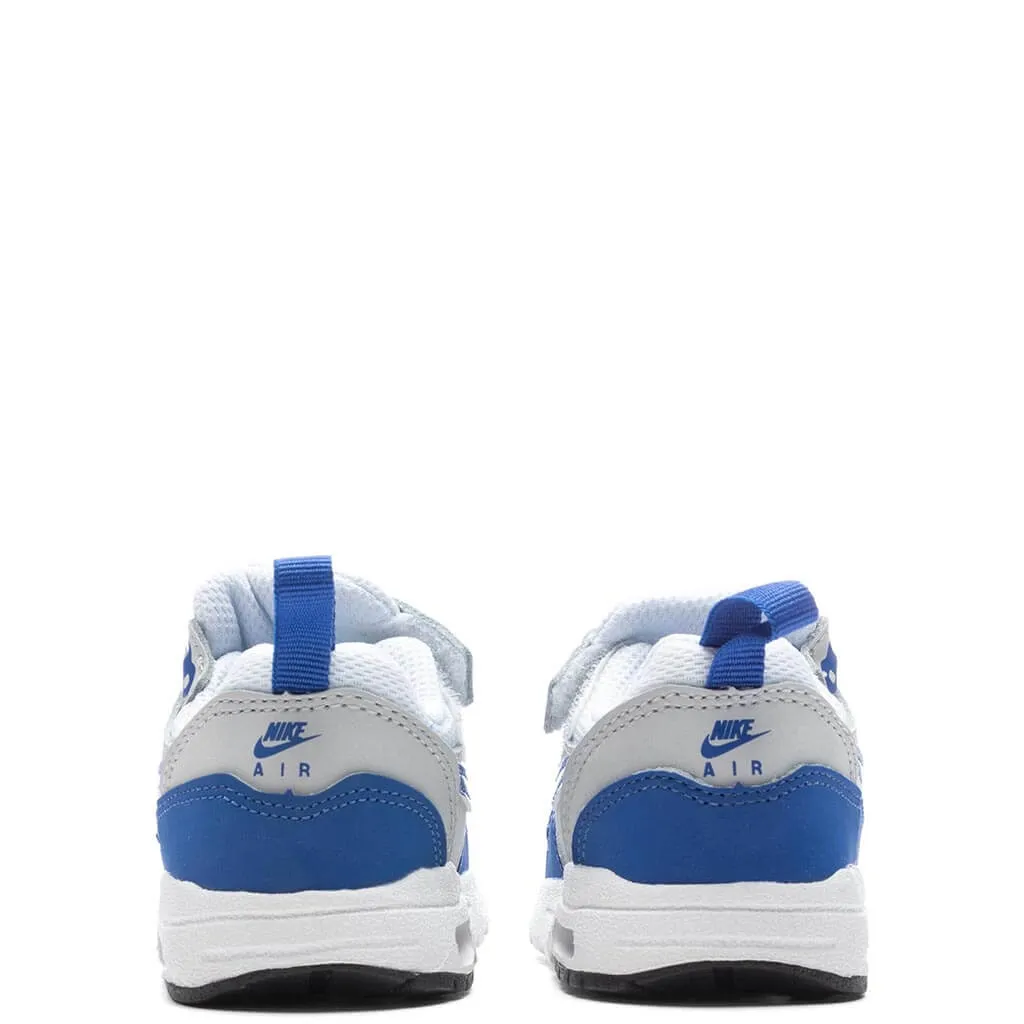 Air Max 1 Easy On (TD) - White/Game Royal/Neutral Grey/Black