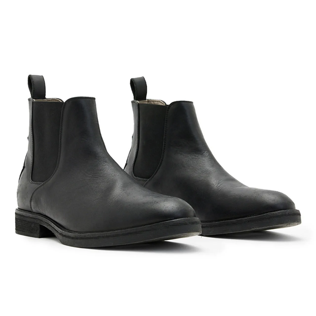 ALLSAINTS Creed Leather Chelsea Boots - Black