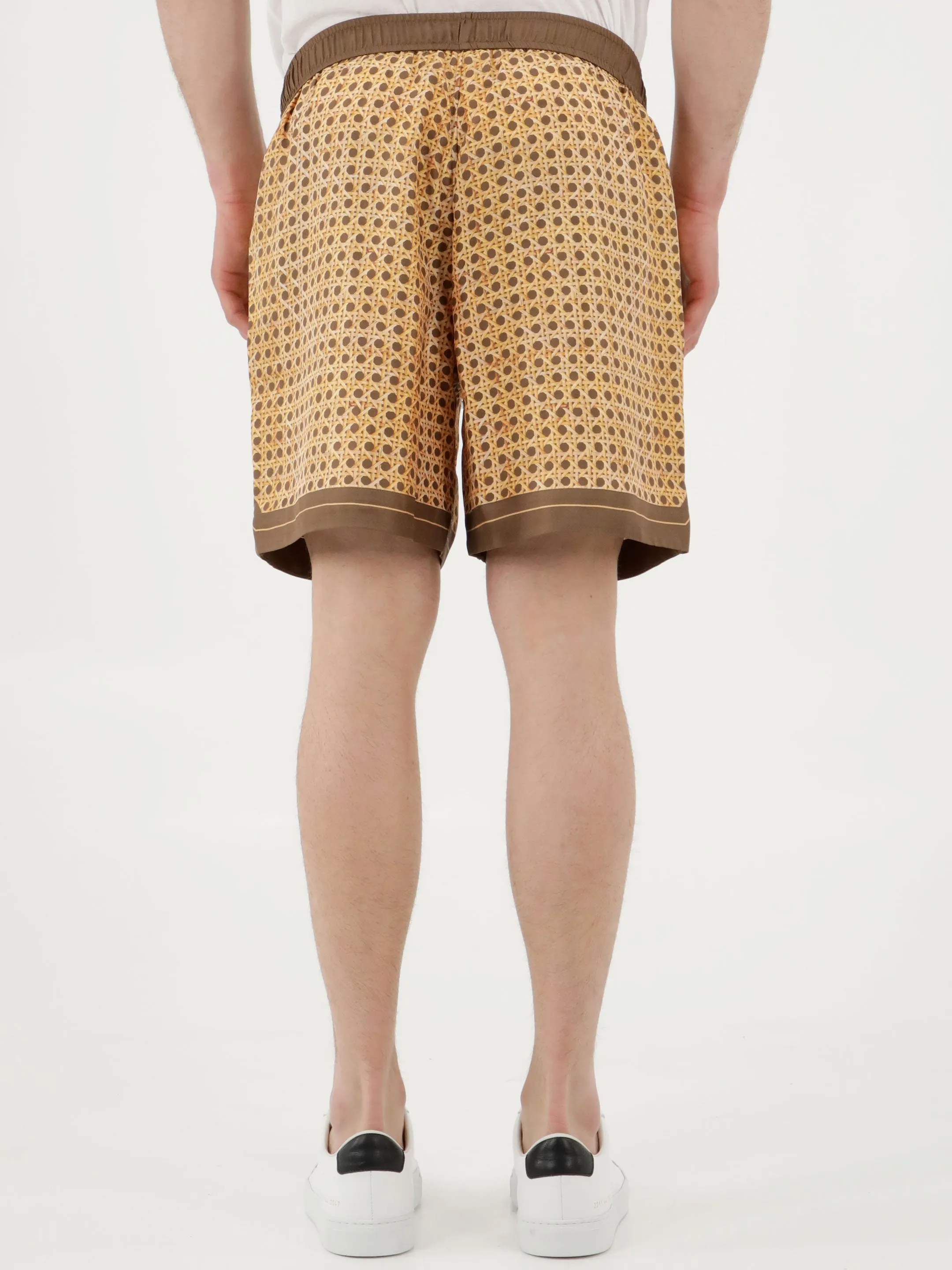 Amiri Drawstring Weave Pattern Shorts