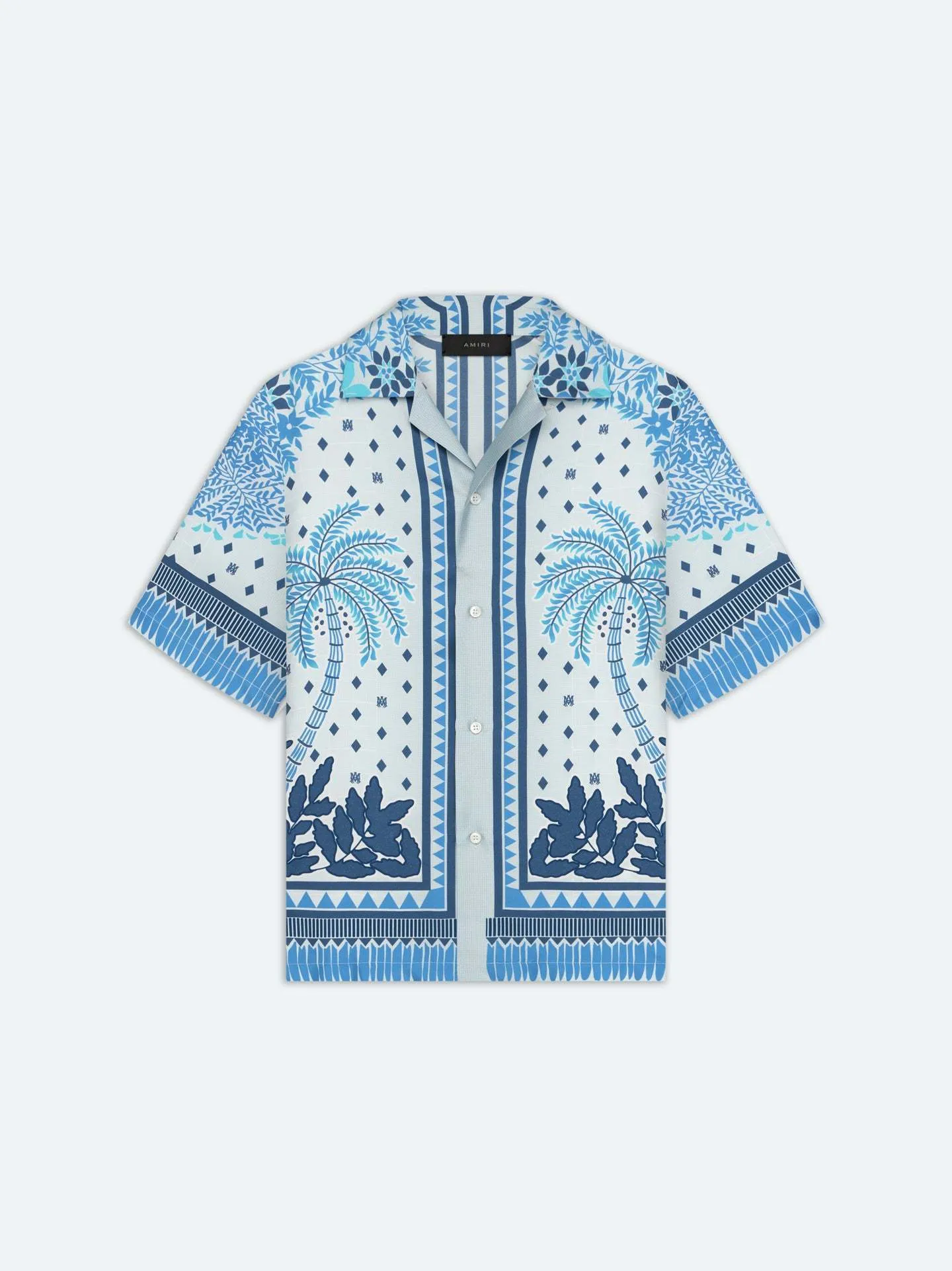 AMIRI  |Monogram Tropical Patterns Silk Street Style Short Sleeves