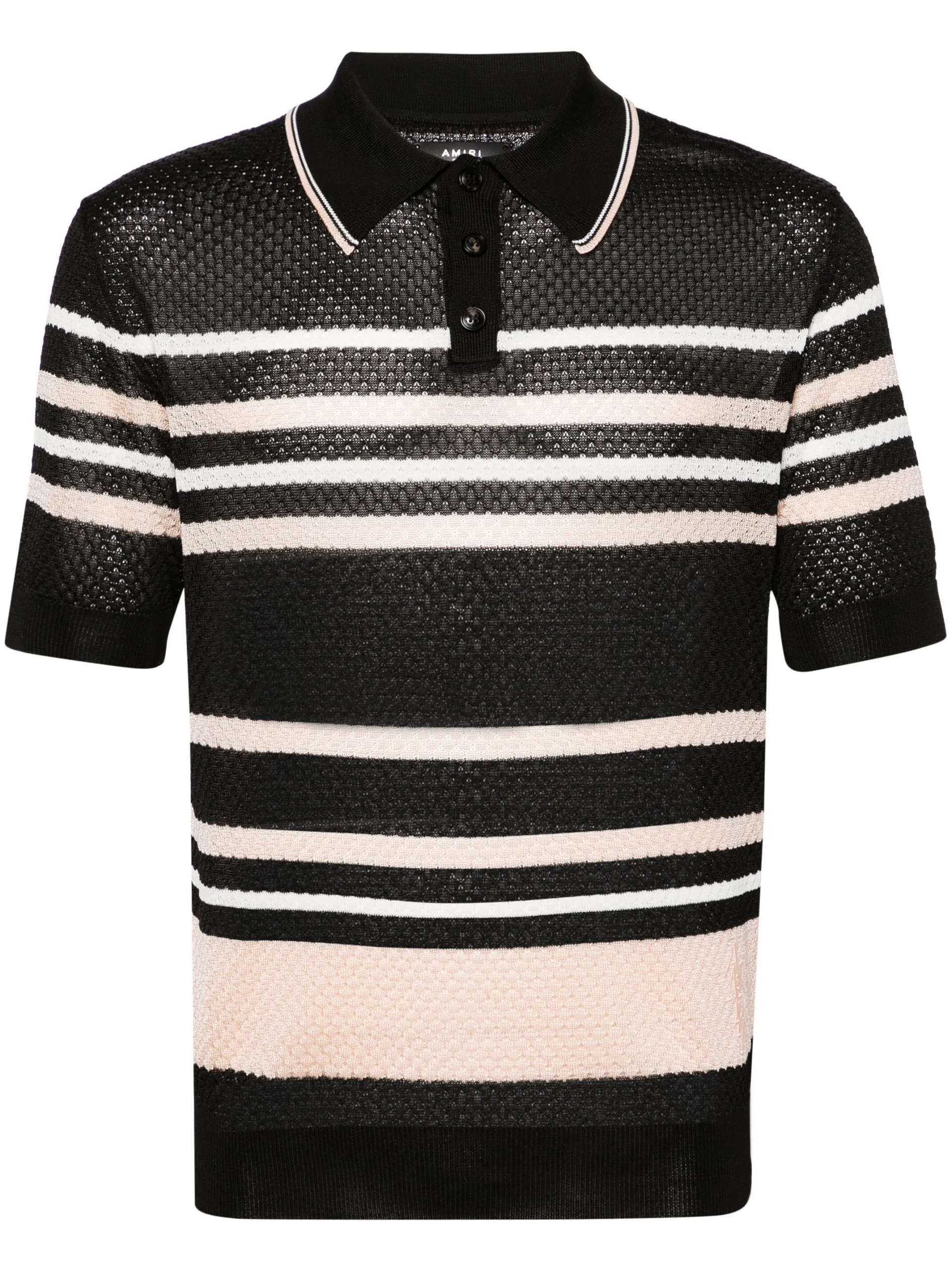 AMIRI  |Stripes Street Style Short Sleeves Polos