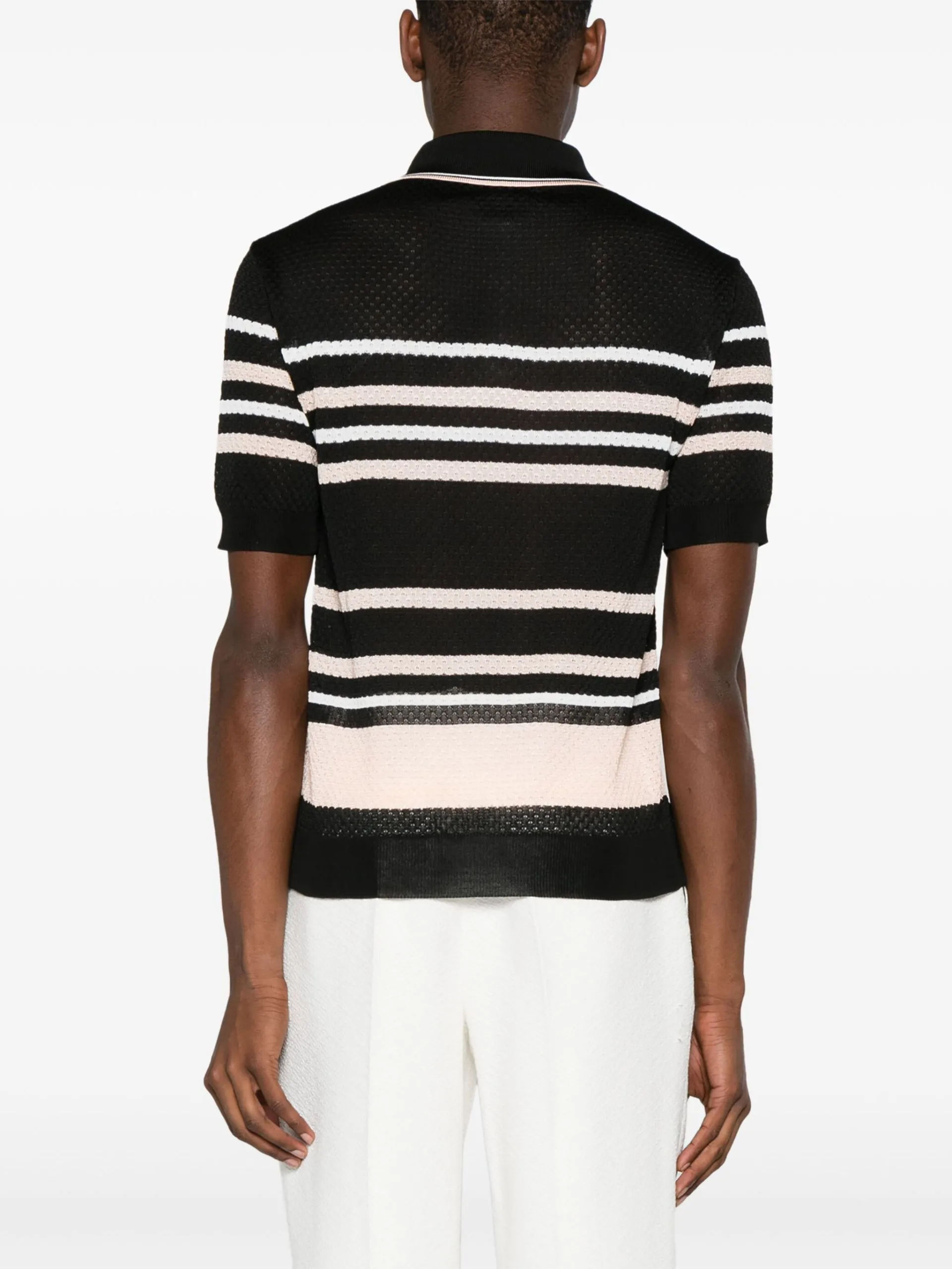 AMIRI  |Stripes Street Style Short Sleeves Polos