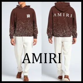 AMIRI  |Unisex Street Style Long Sleeves Plain Cotton Logo