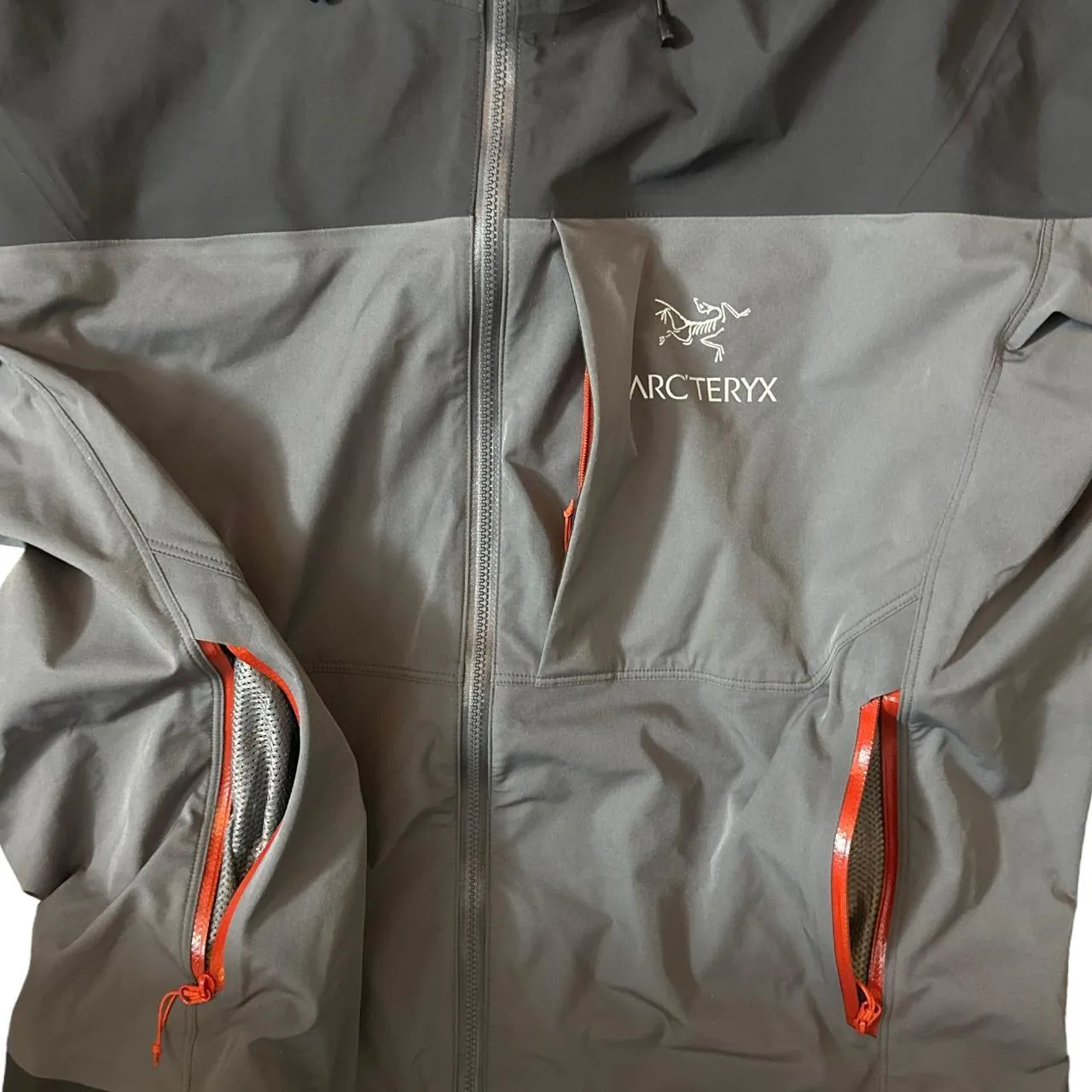 Arc'teryx Grey Black Red Goretex Jacket