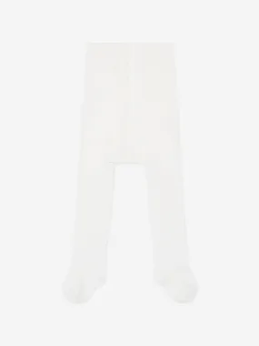 Baby Girls Cotton Tights in White