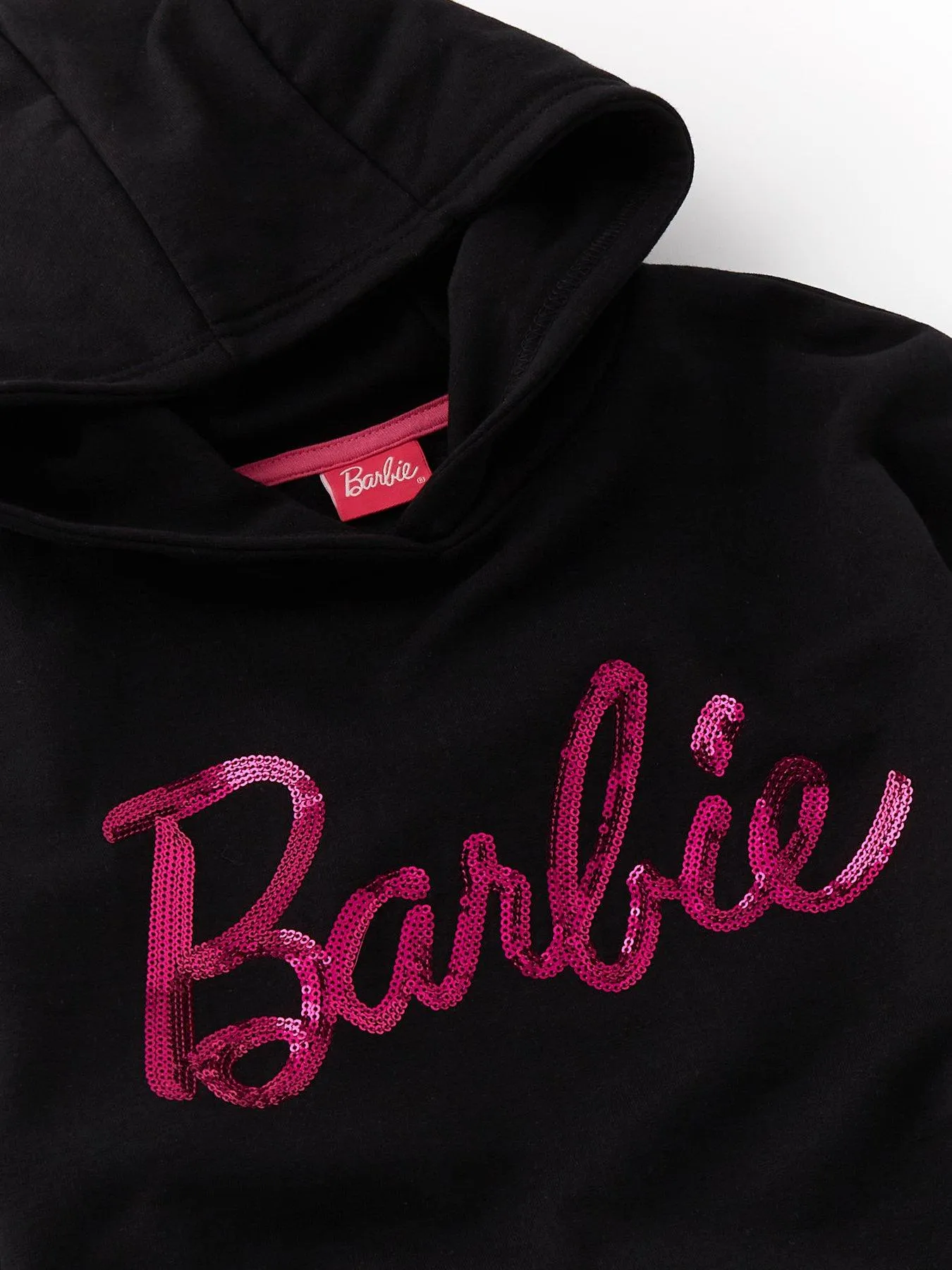 Barbie Sequin Logo Hoody - Black