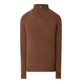 BARBOUR Half-Zip Sweater - Brown