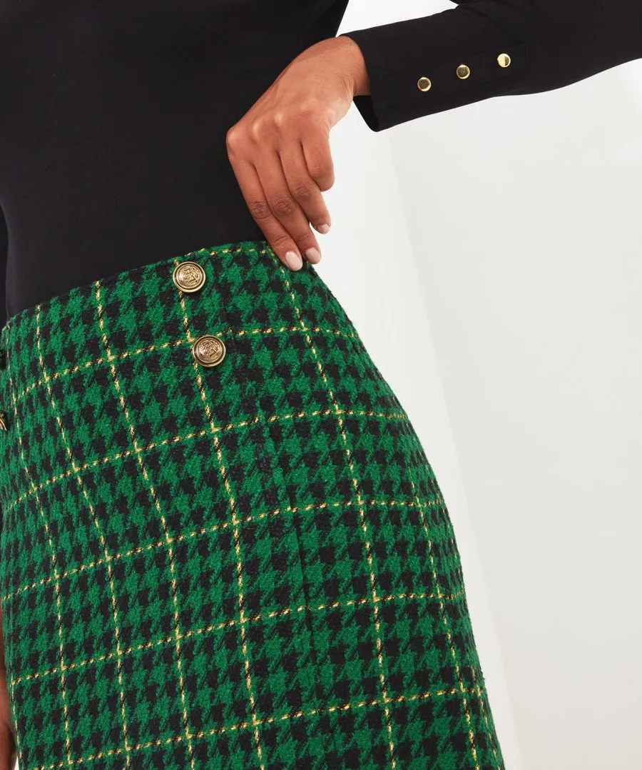 Beautifully Bold Check Skirt