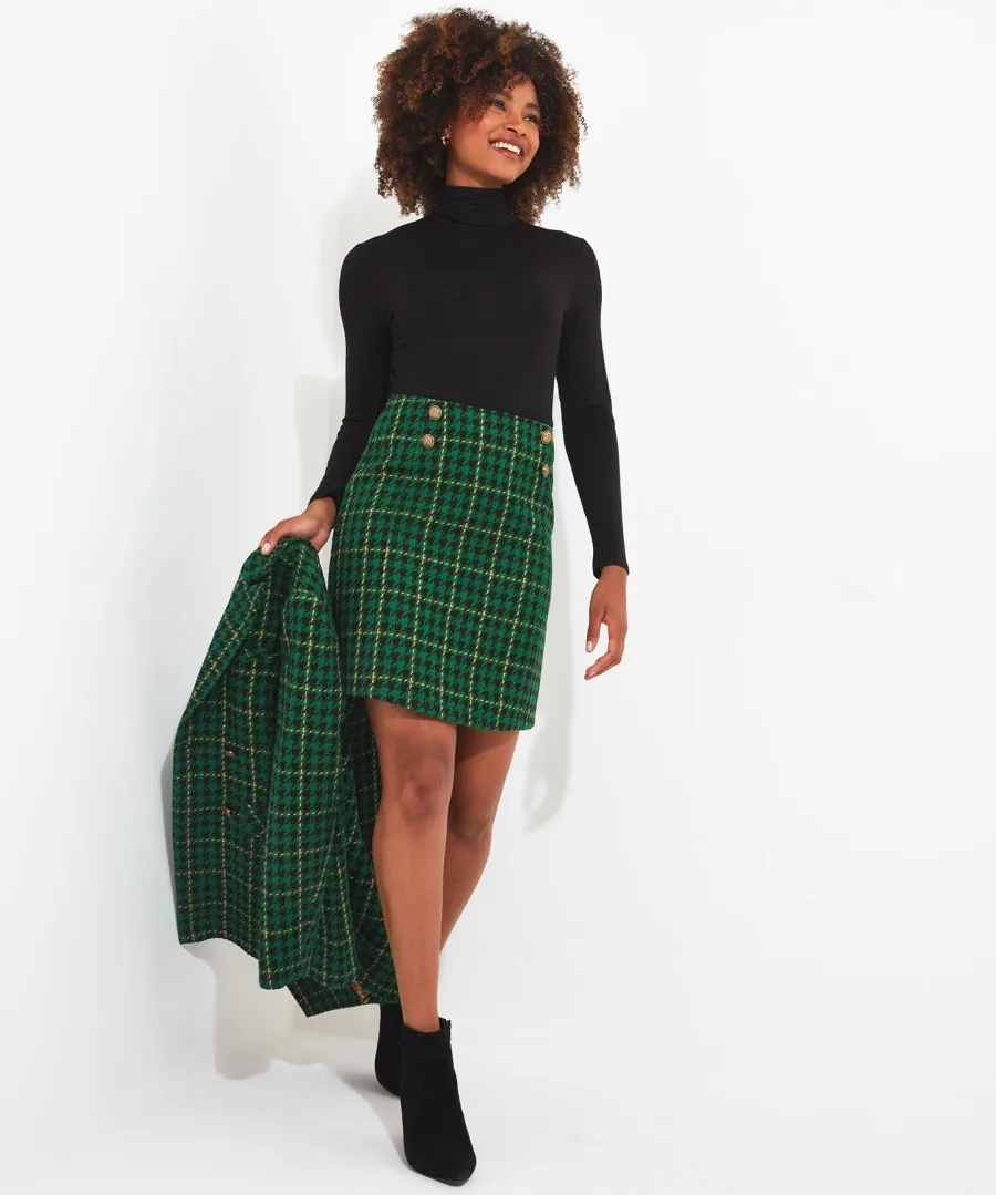 Beautifully Bold Check Skirt