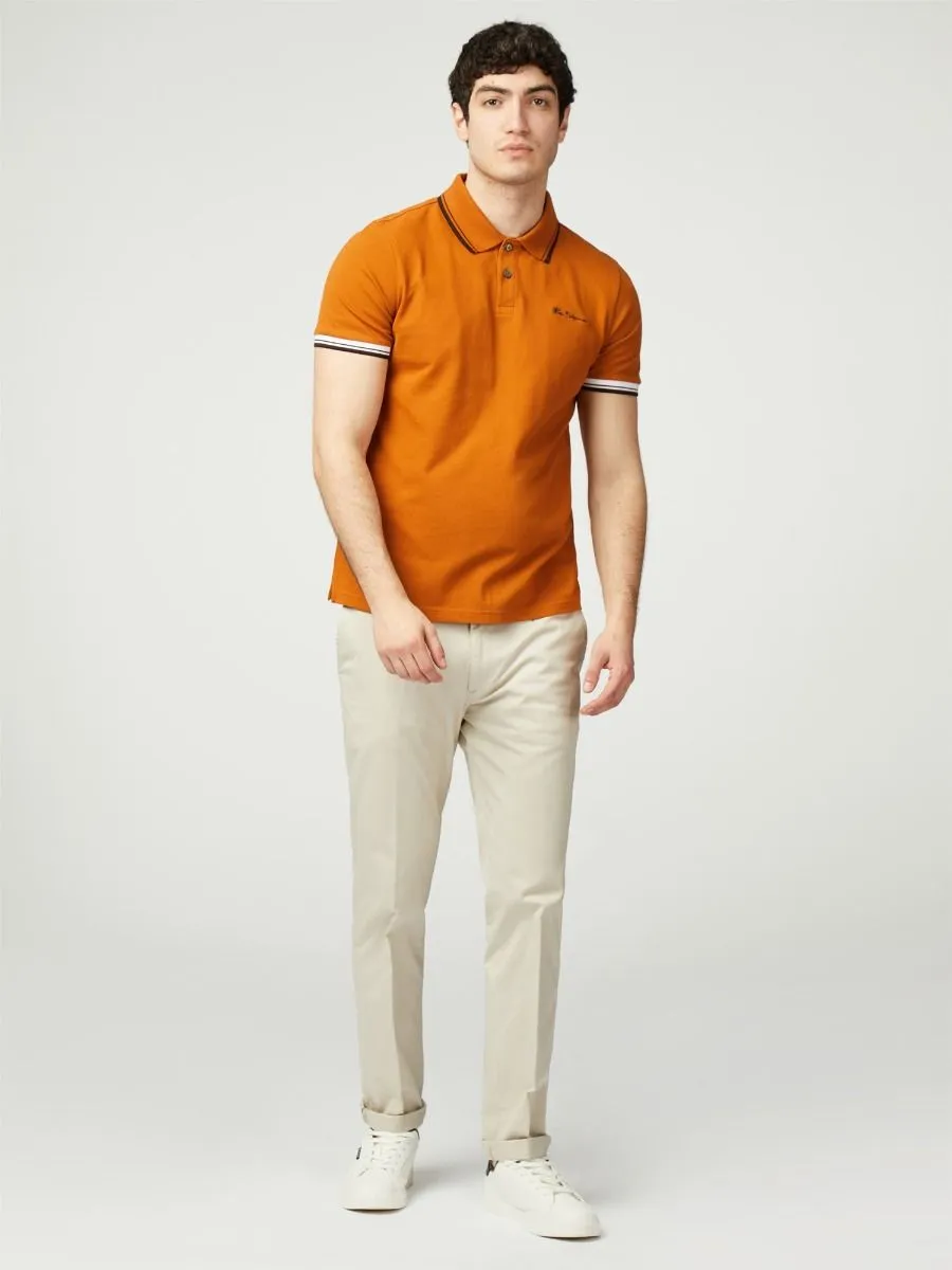 Ben Sherman Signature Pique Polo Shirt Orange