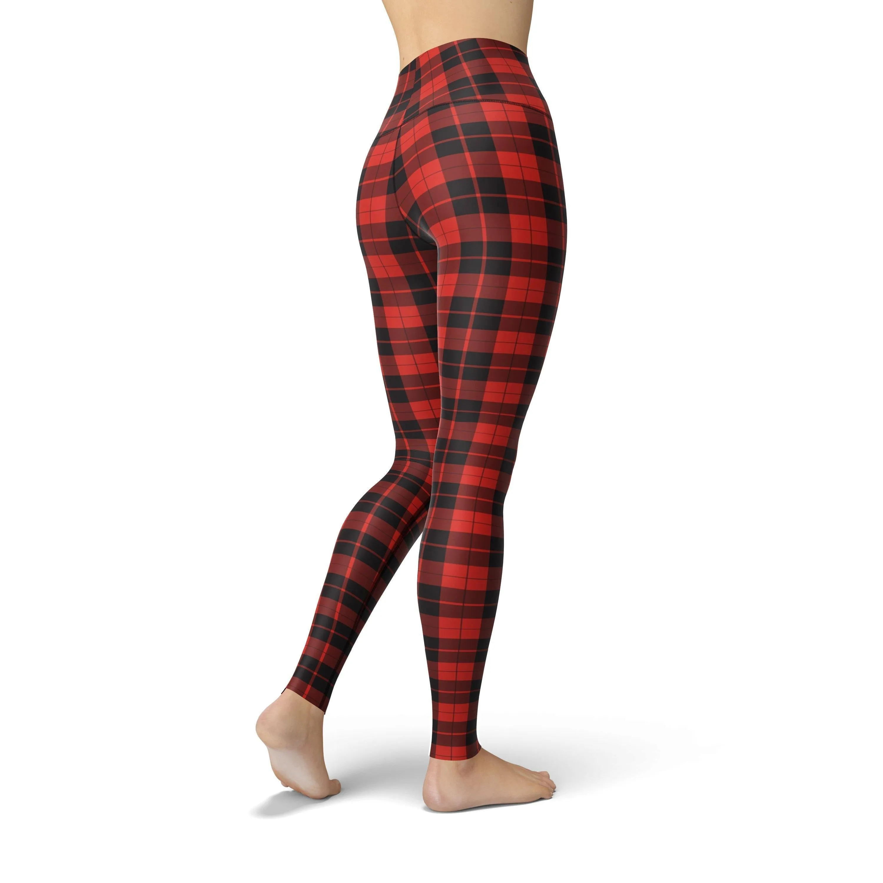 Beverly Red Plaid Leggings