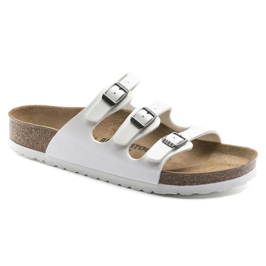 Birkenstock Womens Florida Sandal **Regular Width**- White Birko-Flor