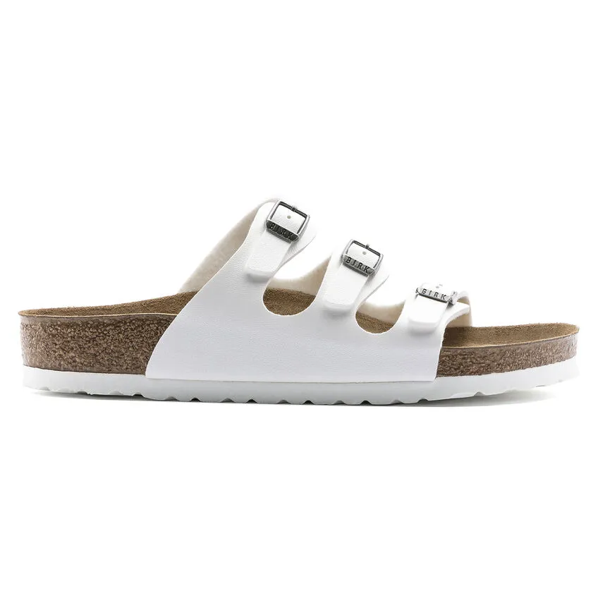 Birkenstock Womens Florida Sandal **Regular Width**- White Birko-Flor