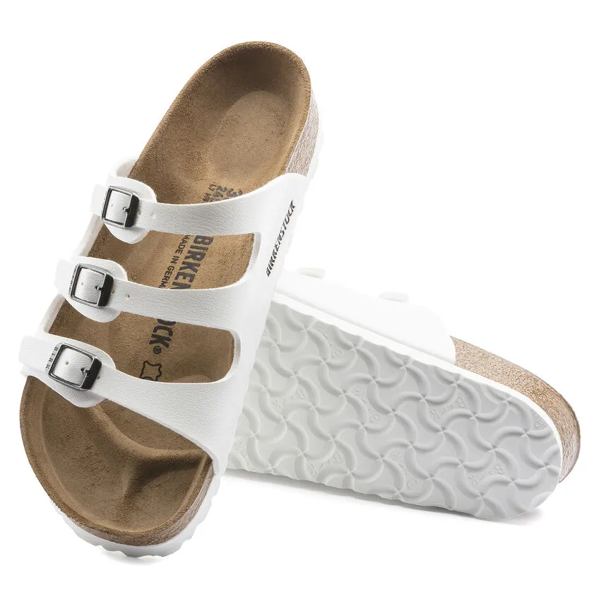 Birkenstock Womens Florida Sandal **Regular Width**- White Birko-Flor