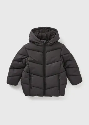 Boys Black Padded Coat (1-7yrs)