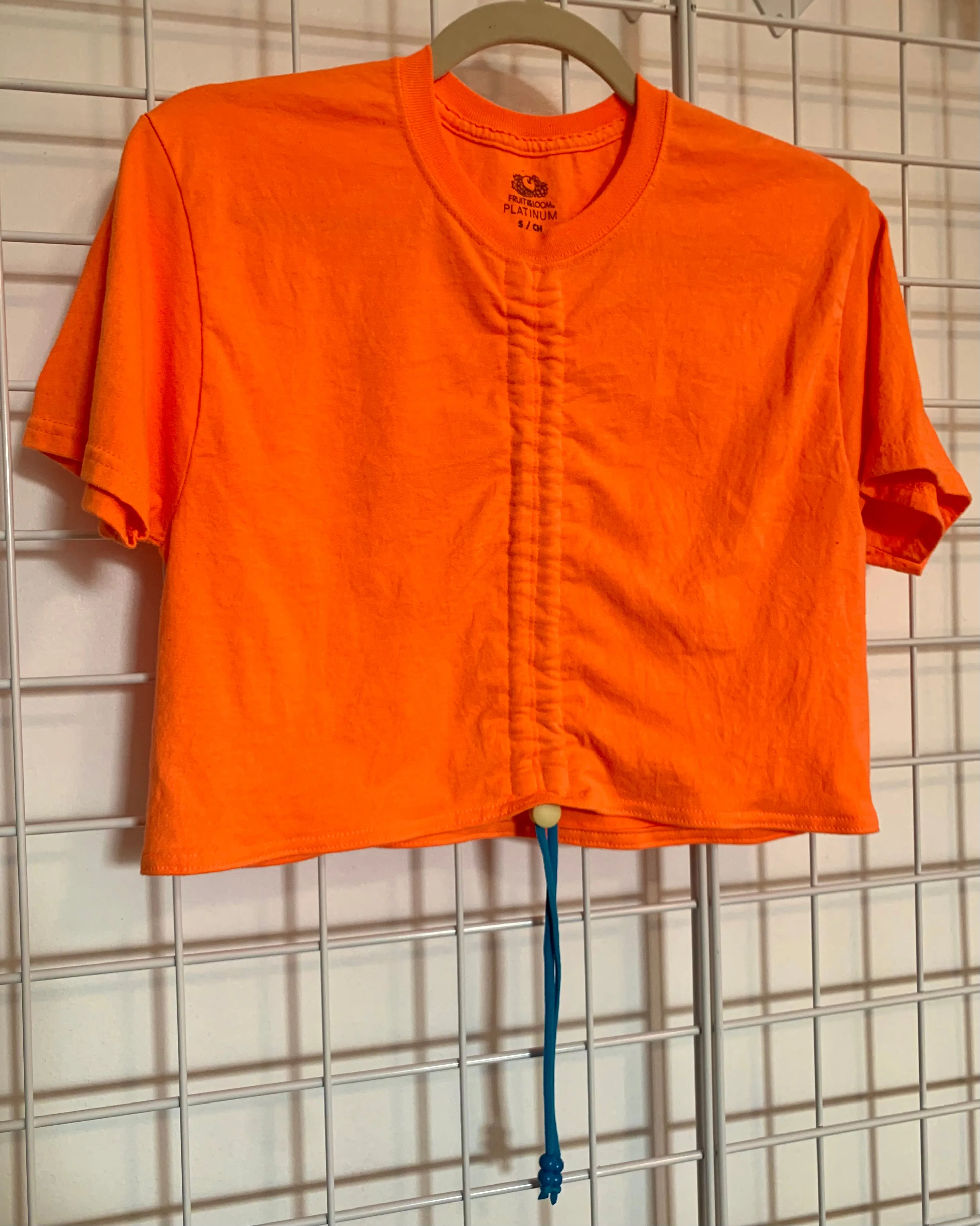 Bright orange ruch front tee