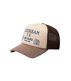 BROADCAST TRUCKER CAP - BROWN