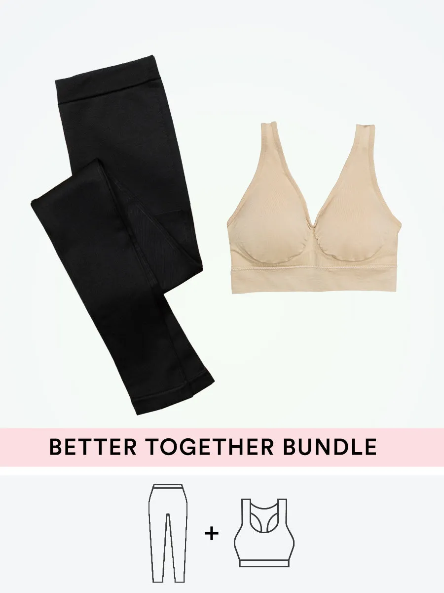 Bundle Truekind & Shapermint Essentials - 1 Bralette + 1 High-Waisted Shaping Leggings