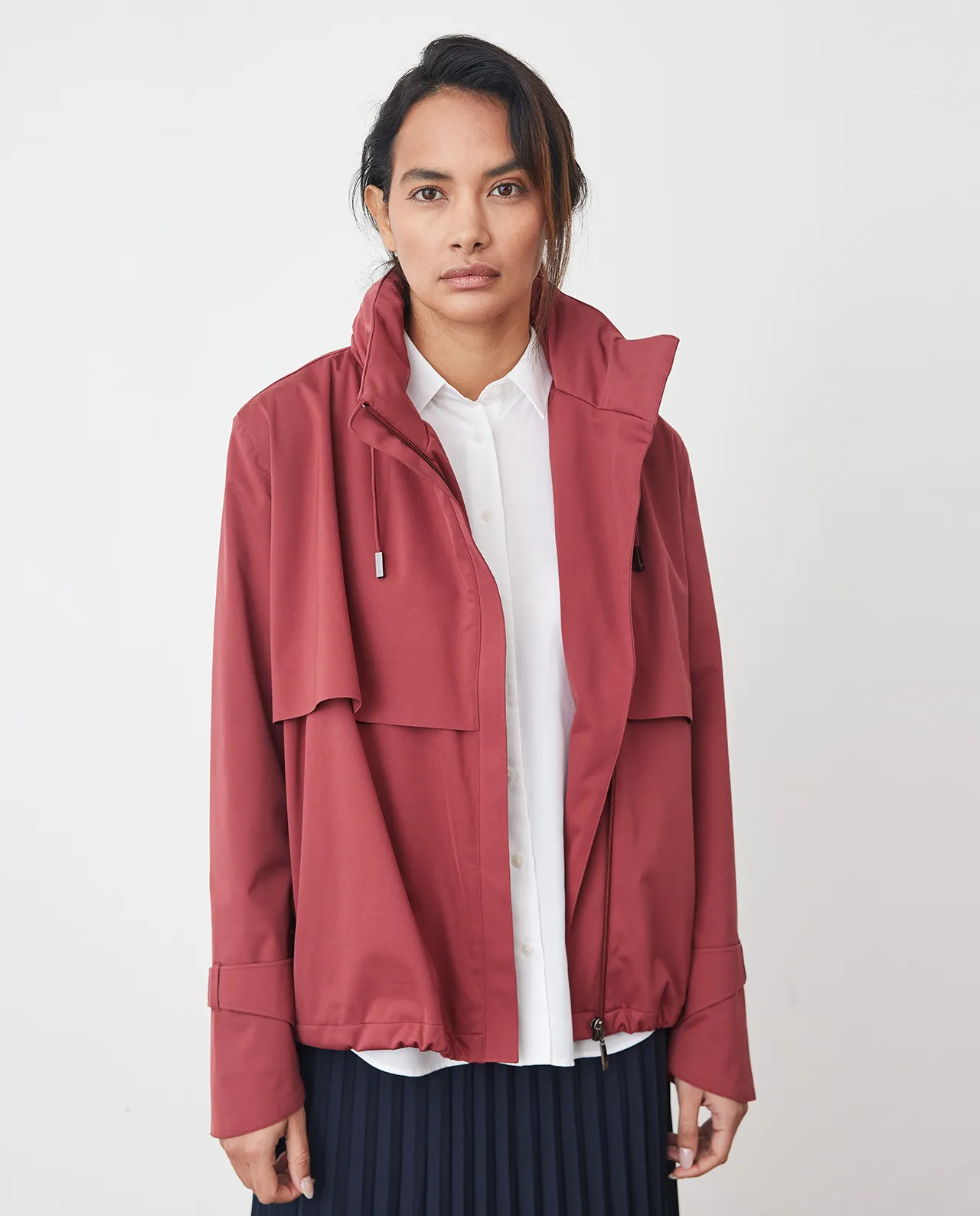 Buy Waterproof City Walker Burnt Horizon - Ladies Red Waterproof Jacket | Protected Species