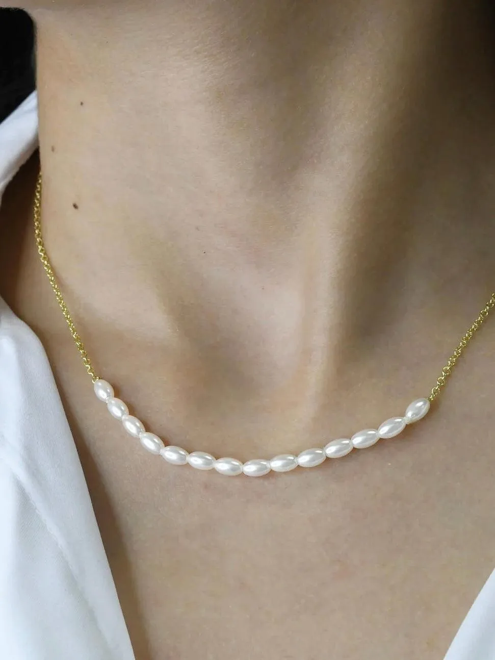 Carrie Pearl Necklace