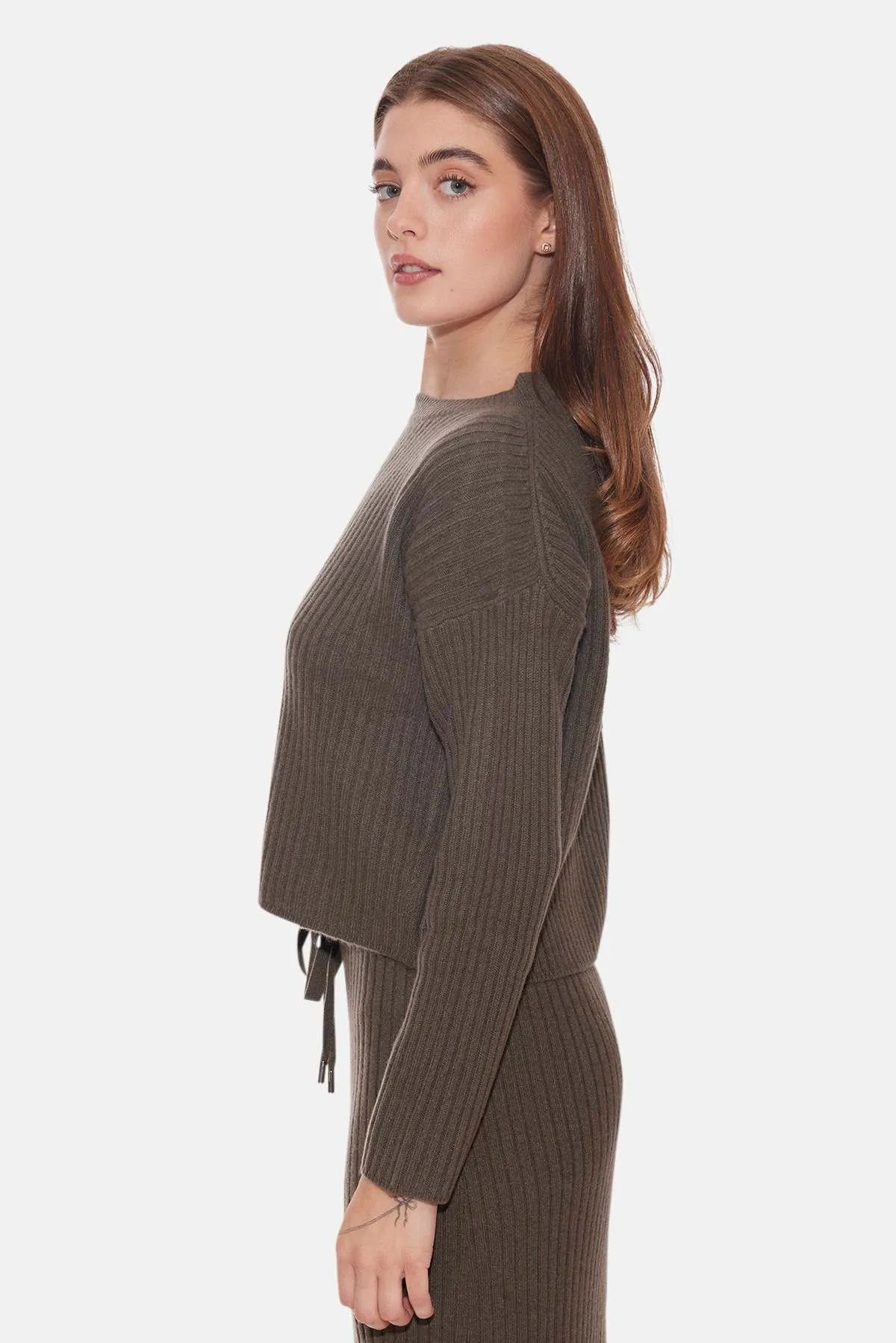 Chase Crop Sweater - Tarnished