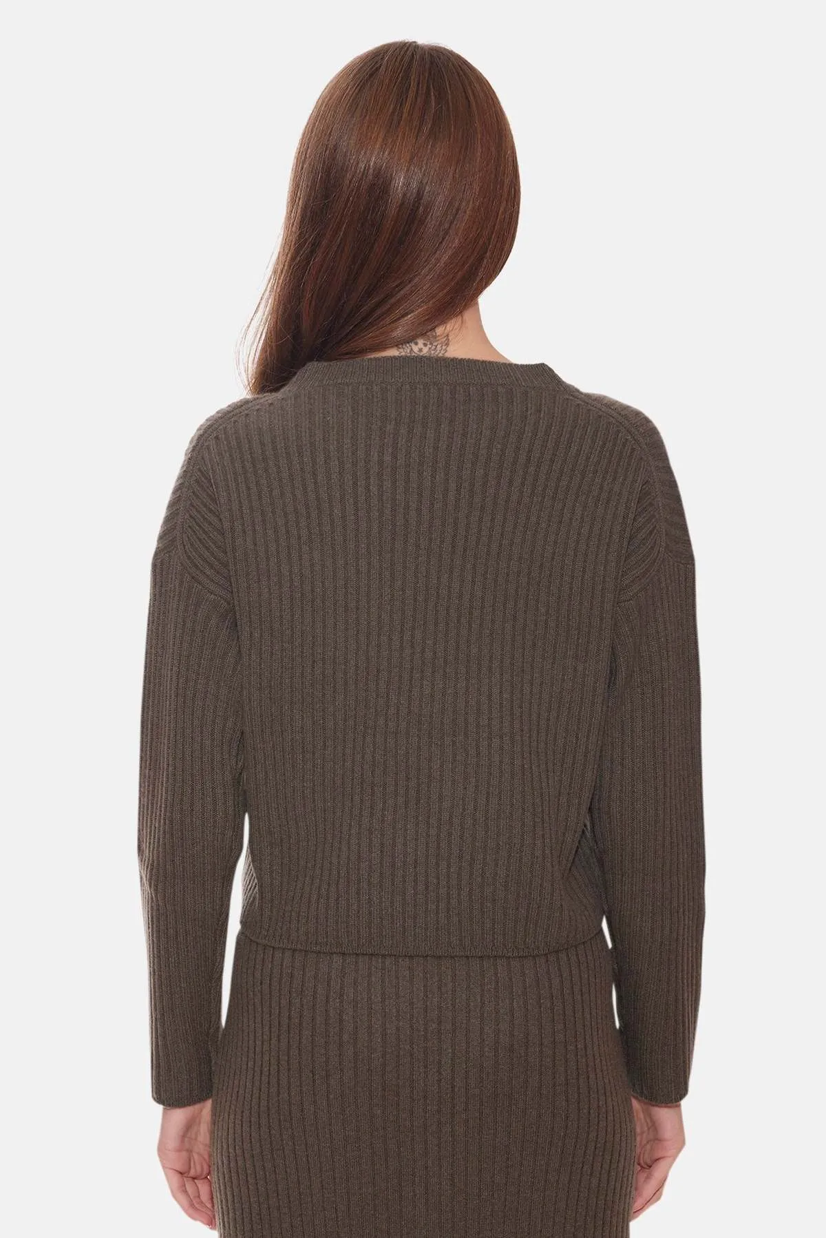 Chase Crop Sweater - Tarnished