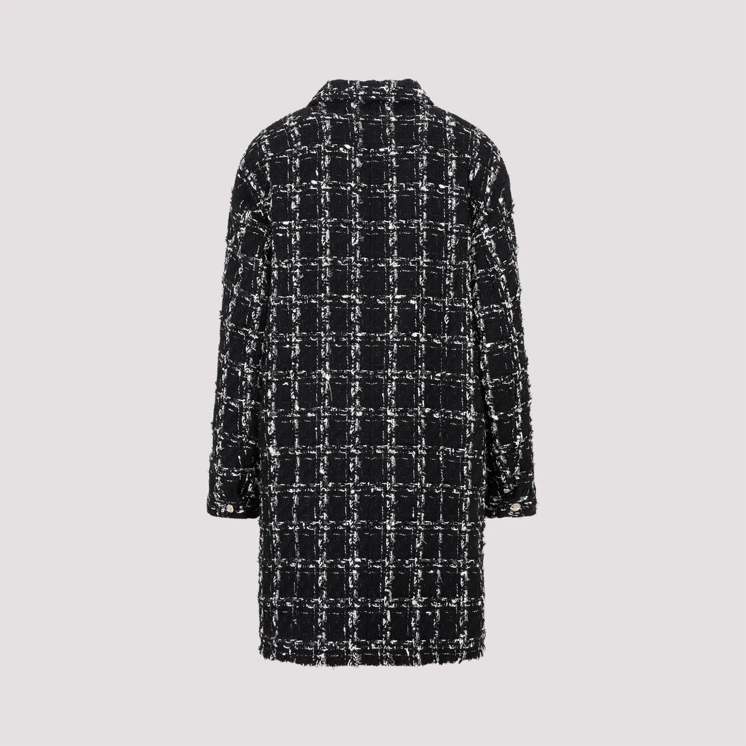 CHECKED BOUCL COAT