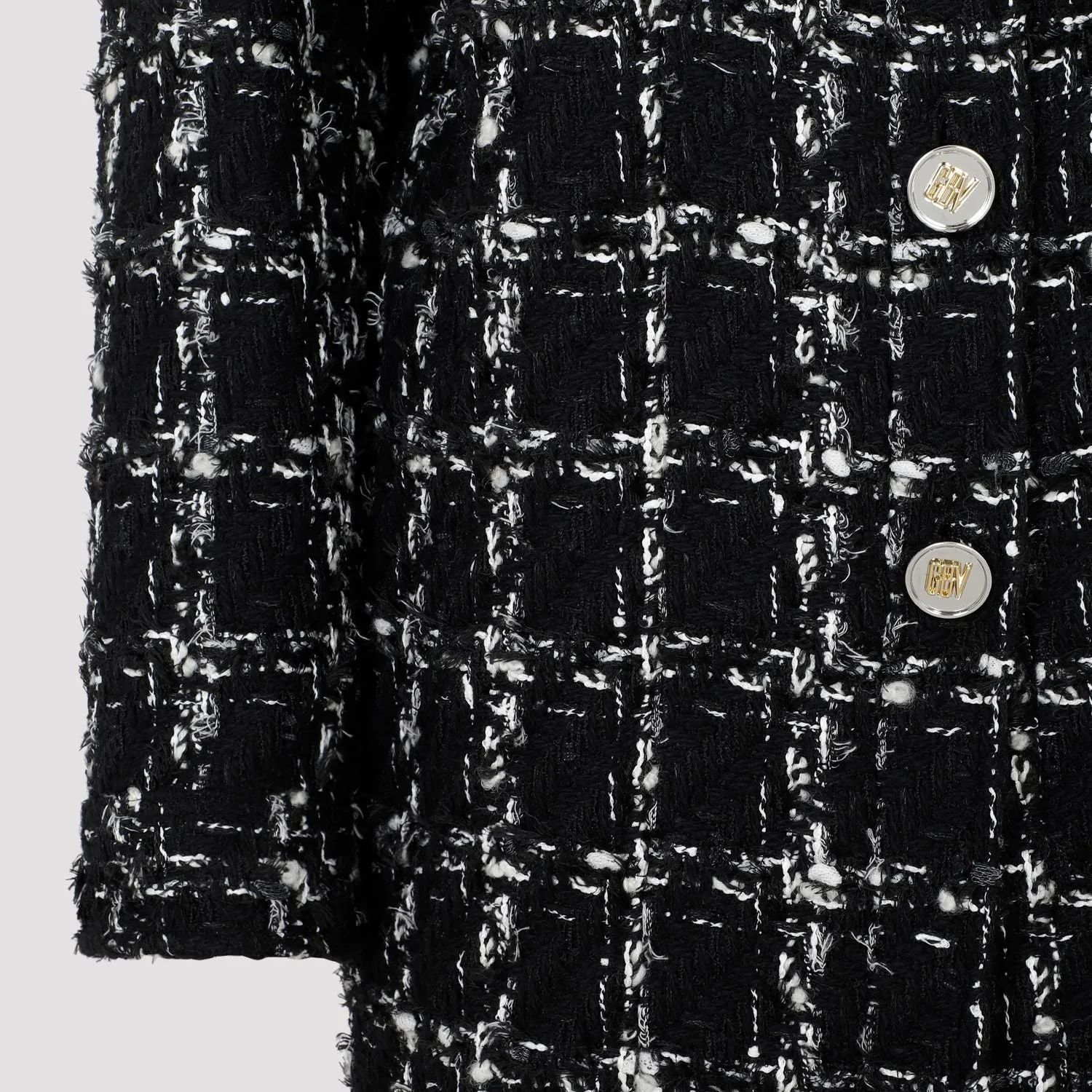 CHECKED BOUCL COAT