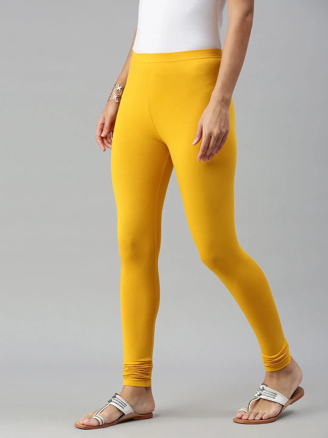 Churidar Leggings-Mustard