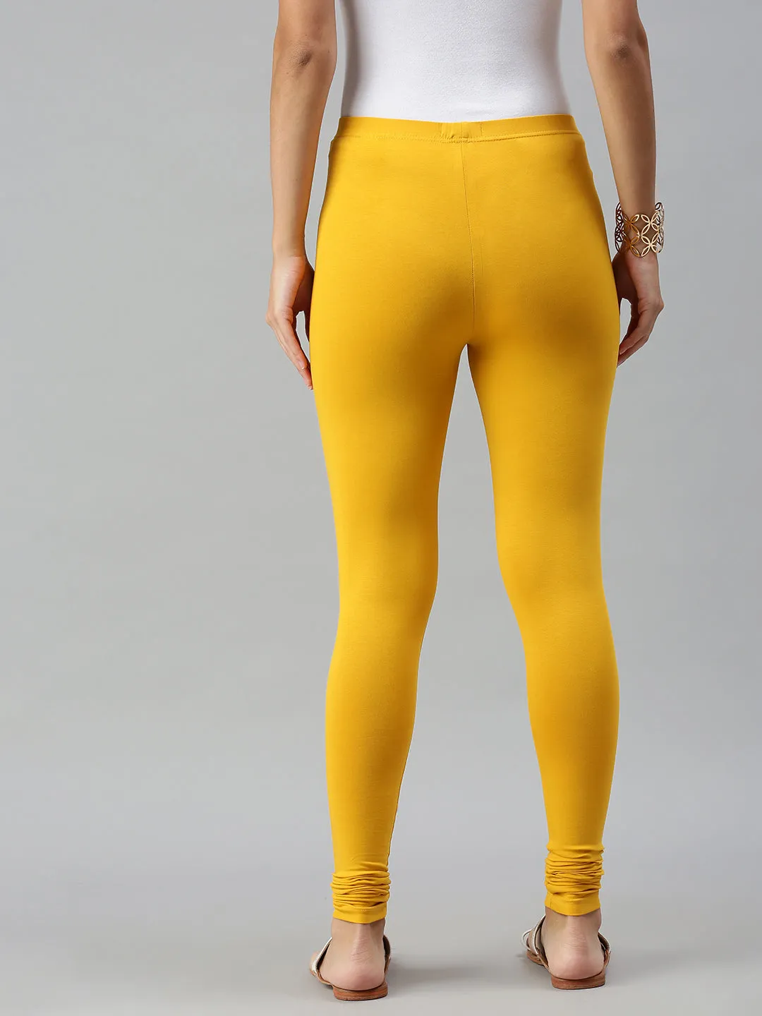 Churidar Leggings-Mustard