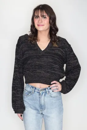 Collared Crop Sweater