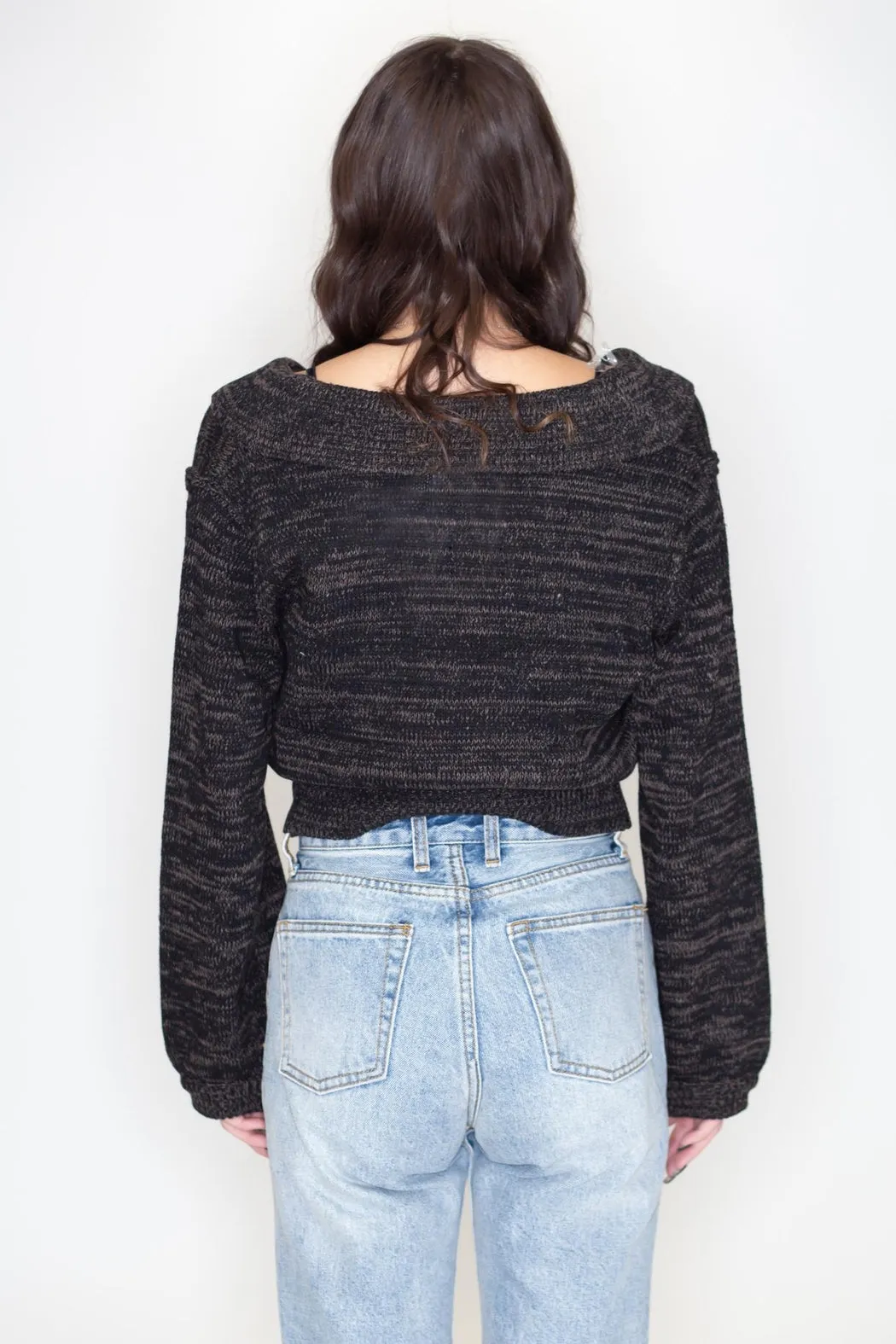 Collared Crop Sweater