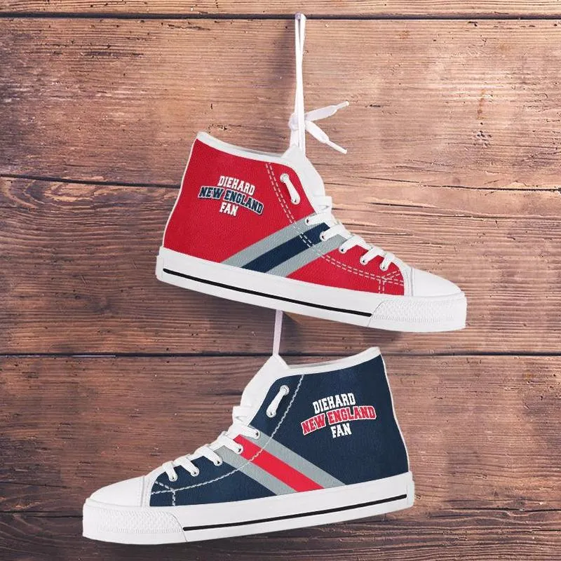 Diehard New England Fan Sports High Top Shoes