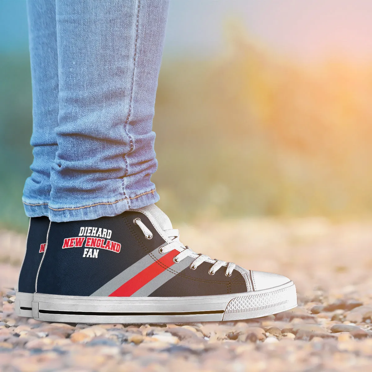 Diehard New England Fan Sports High Top Shoes