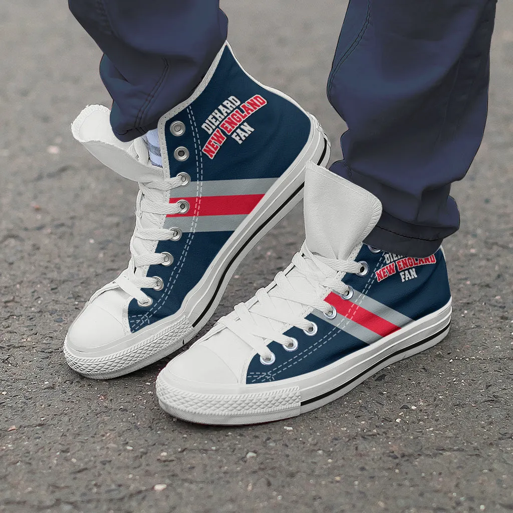 Diehard New England Fan Sports High Top Shoes