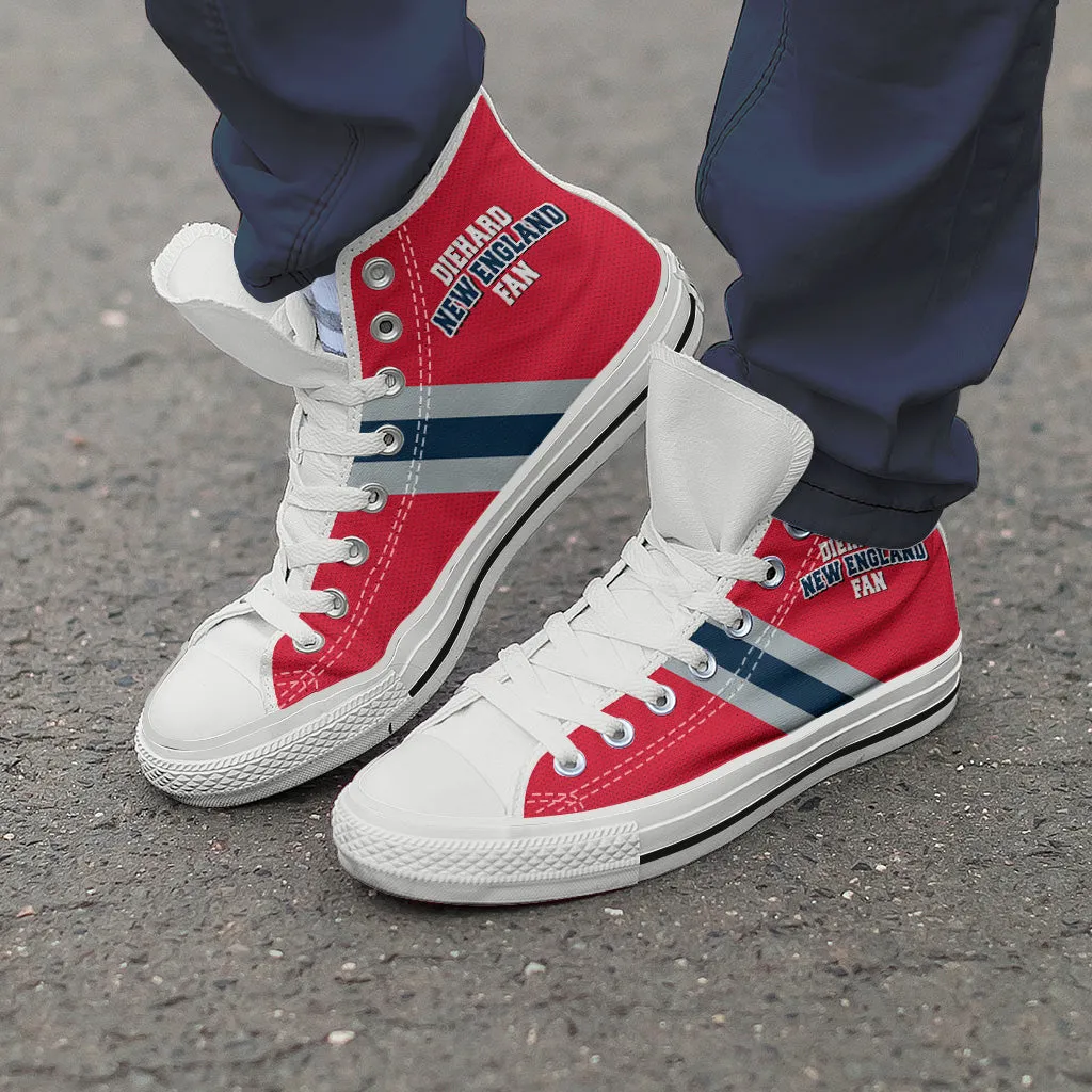 Diehard New England Fan Sports High Top Shoes