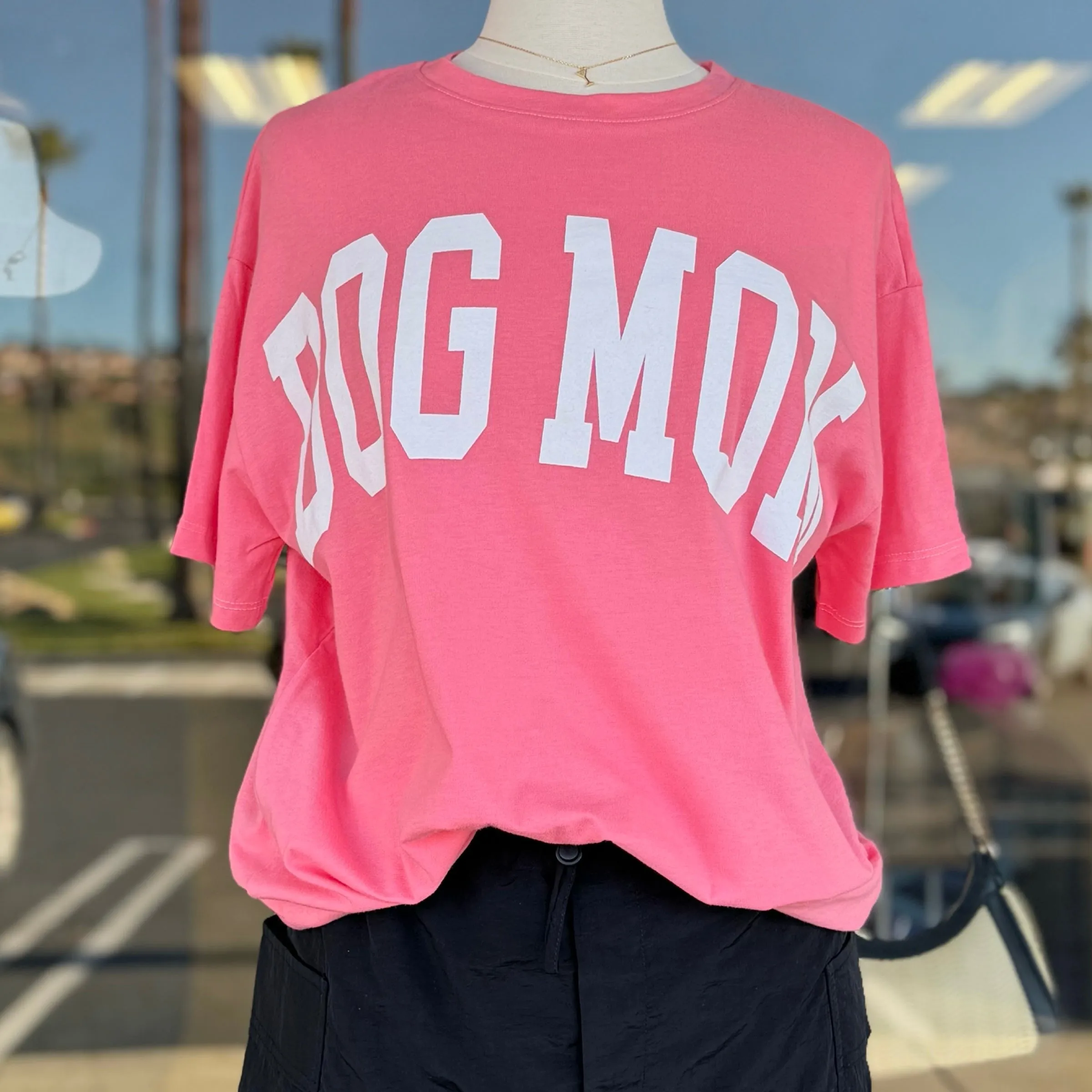 Dog Mom Oversized Graphic Tee