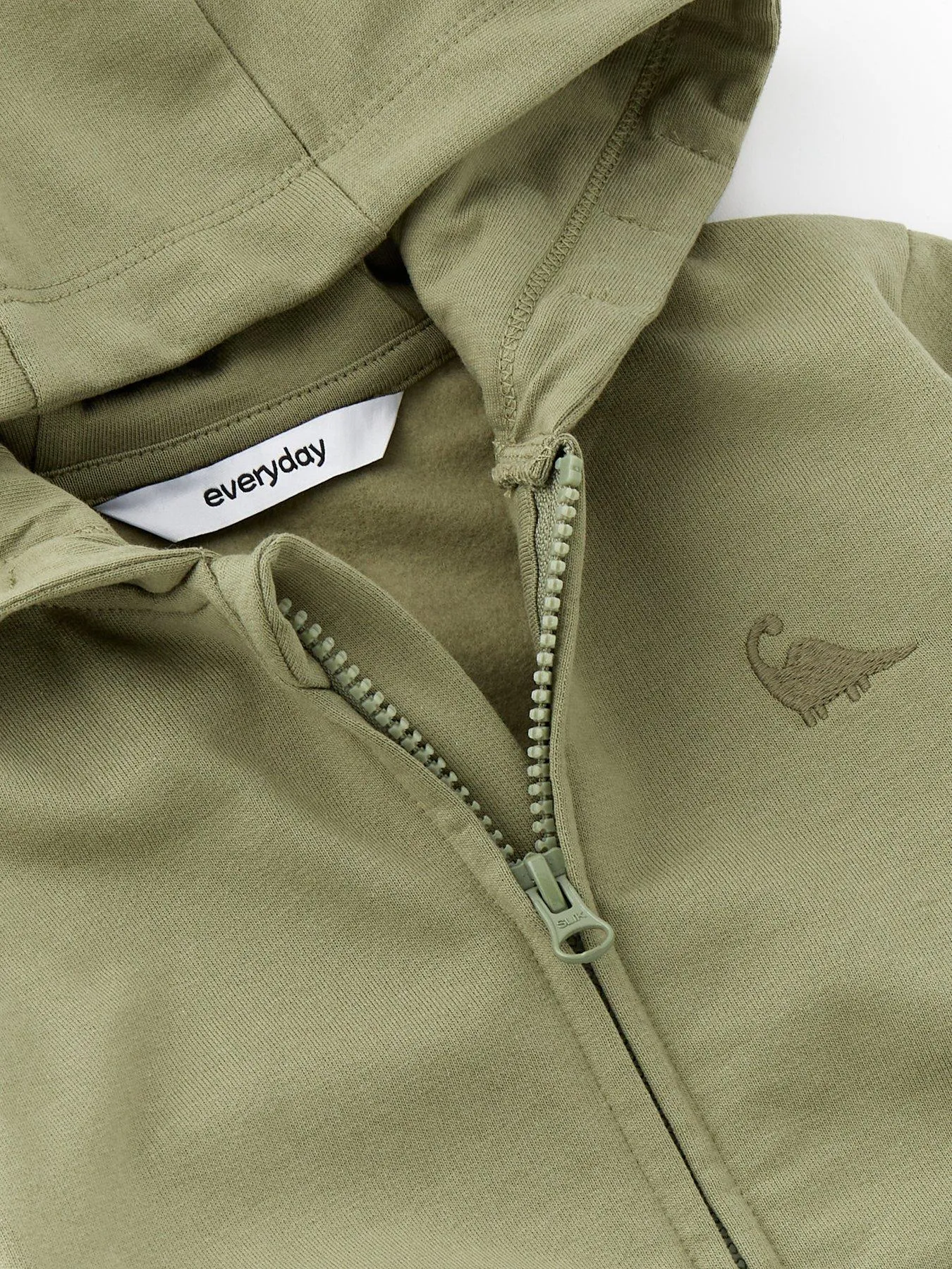 Everyday Boys Khaki Zip Through Hoody