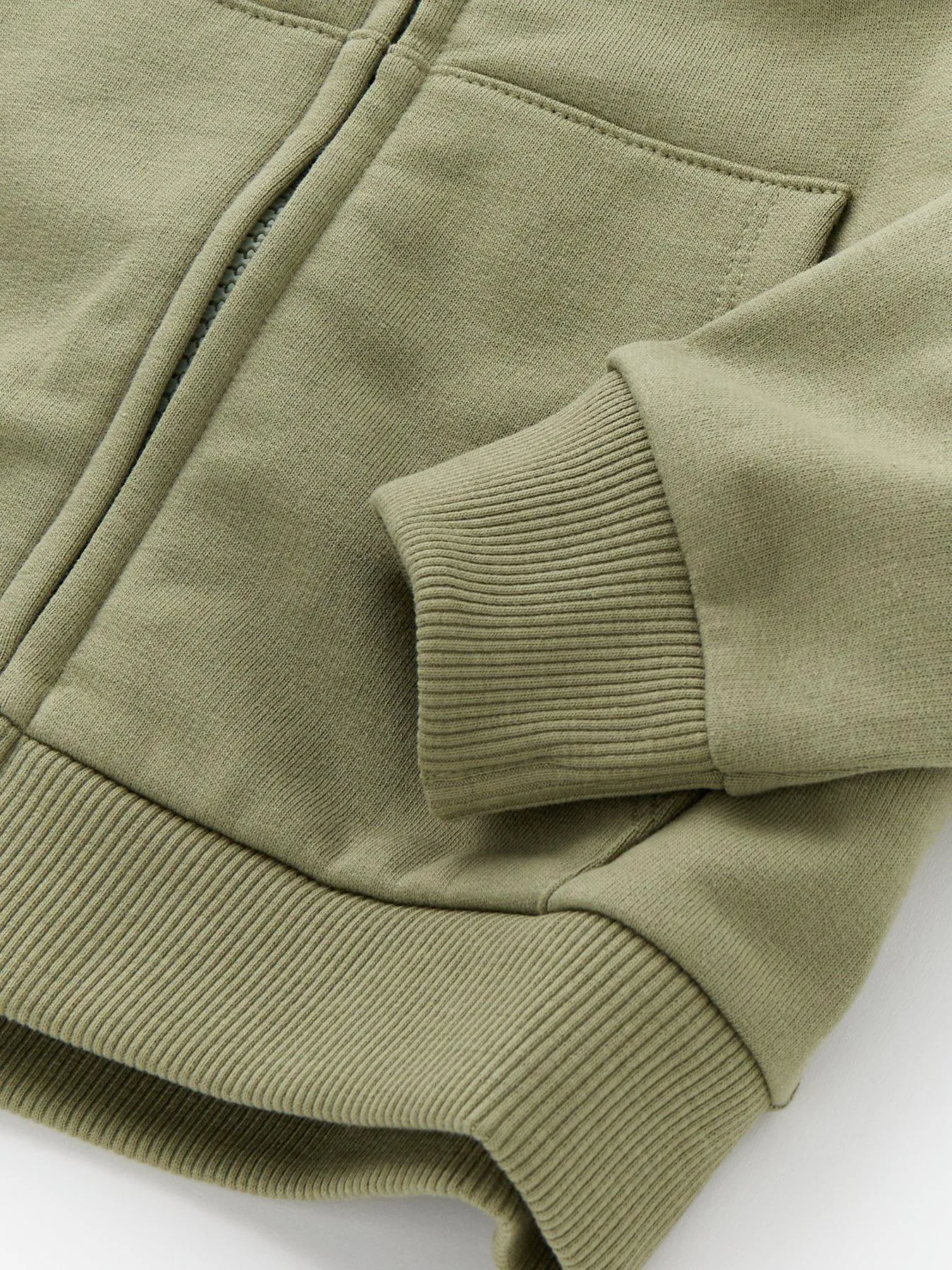 Everyday Boys Khaki Zip Through Hoody