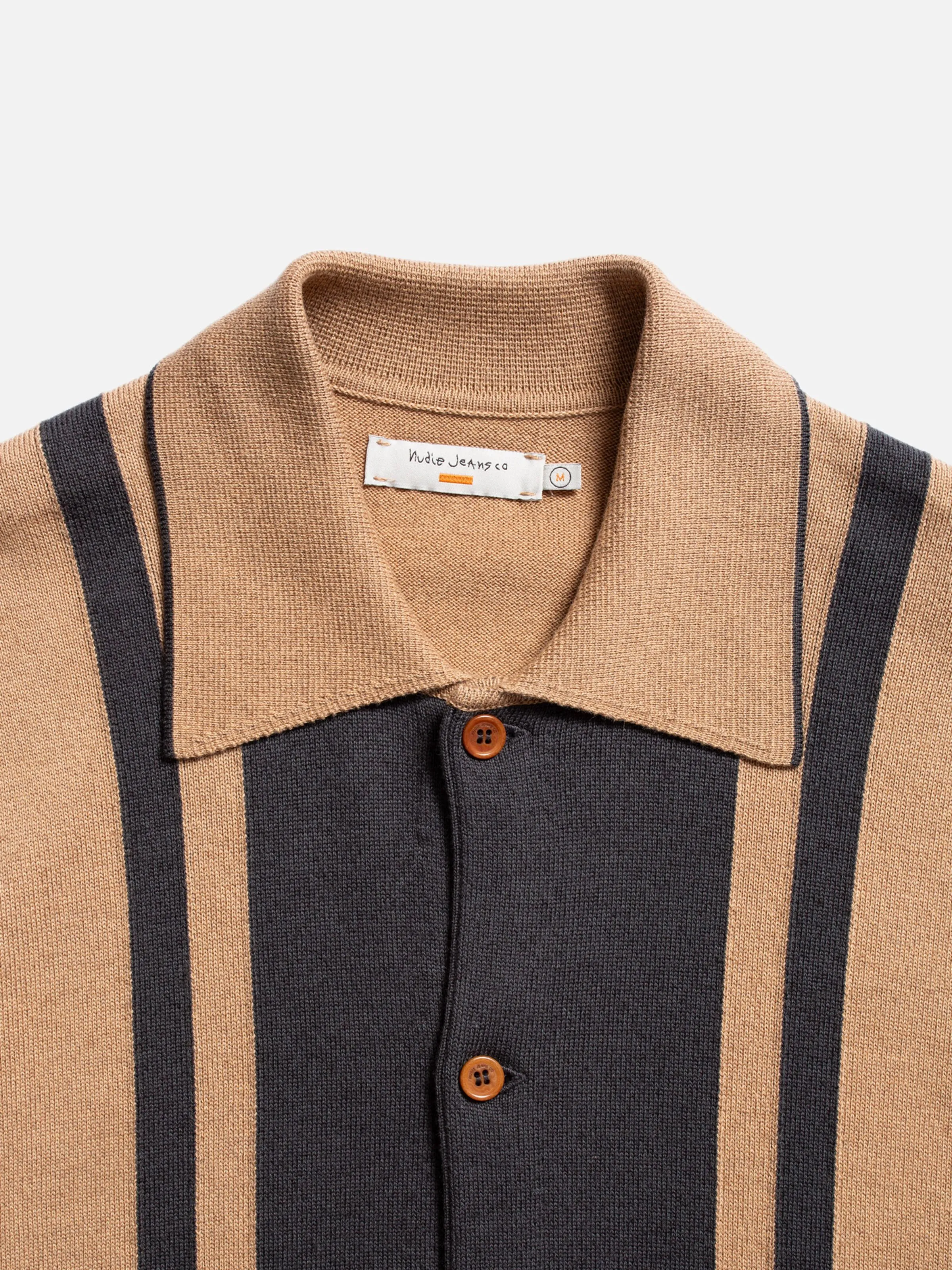 Fabbe Knit Polo Shirt Beige