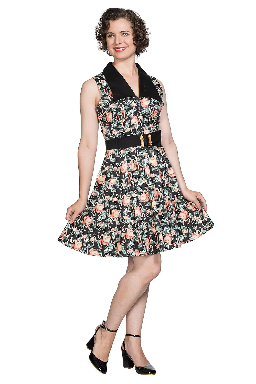 FLAMINGO HONNIE FLARE DRESS