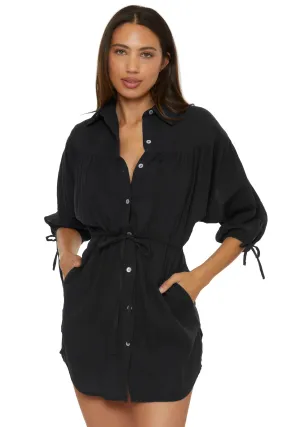 Gauzy Shirt Dress