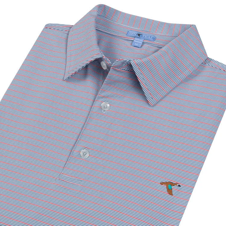 GenTeal Apparel Hairline Stripe Performance Polo