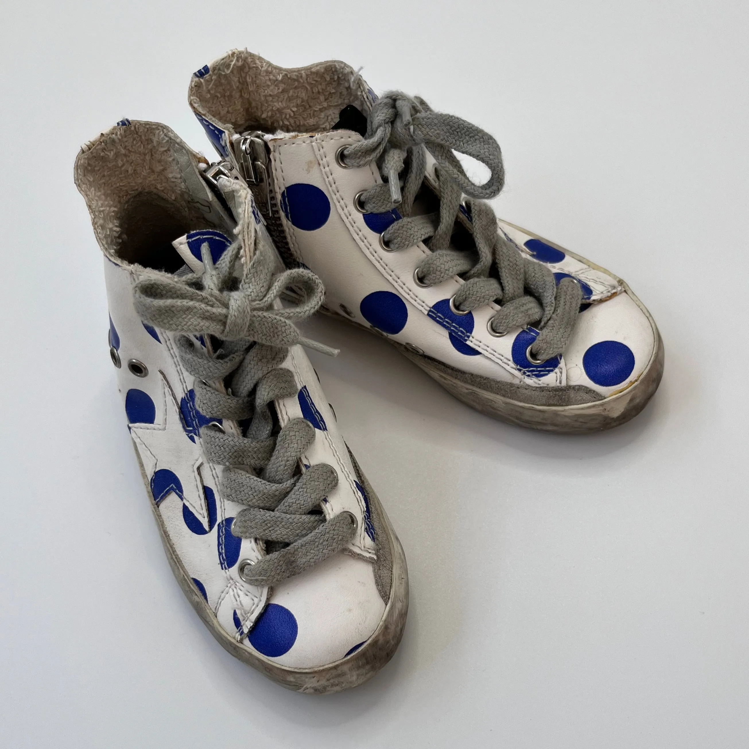 Golden Goose Polka Dot High Top Sneakers: Size EU 25