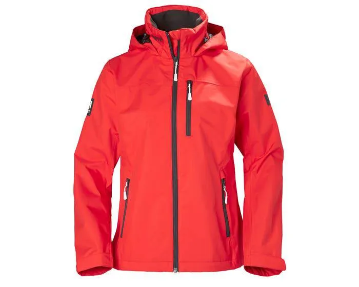 Helly Hansen Women's Crew Hooded Jacket Alert Red & Red